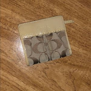 Coach beige wallet